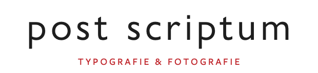 post scriptum Typografie & Fotografie